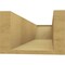 Ekena Millwork 6in. W x 4in. H x 20in. L Concord Woodgrain TimberThane Rafter Tail, Primed Tan RFTUR06X04X20CONRCPR - alternate 4